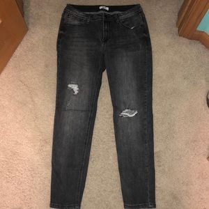 Black distressed Kenzie jeans